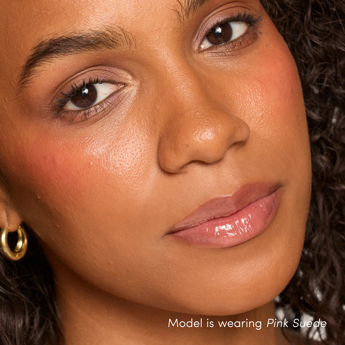 ColorLuxe High Impact Lip Glaze - Pink Suede mid-tone brown pink