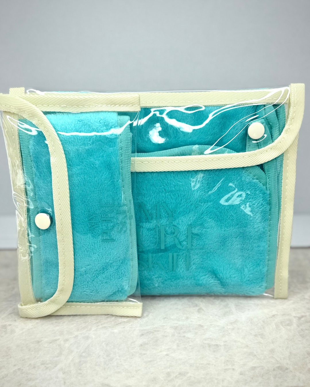 My Pure Skin Cleansing Towel + Haarband Turkoise Set