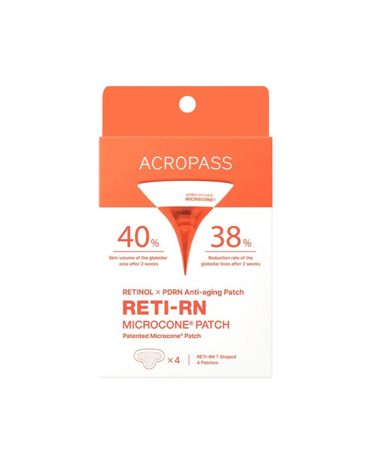 ACROPASS RETI-RN Microcone Patches T-vorm - 4 patches