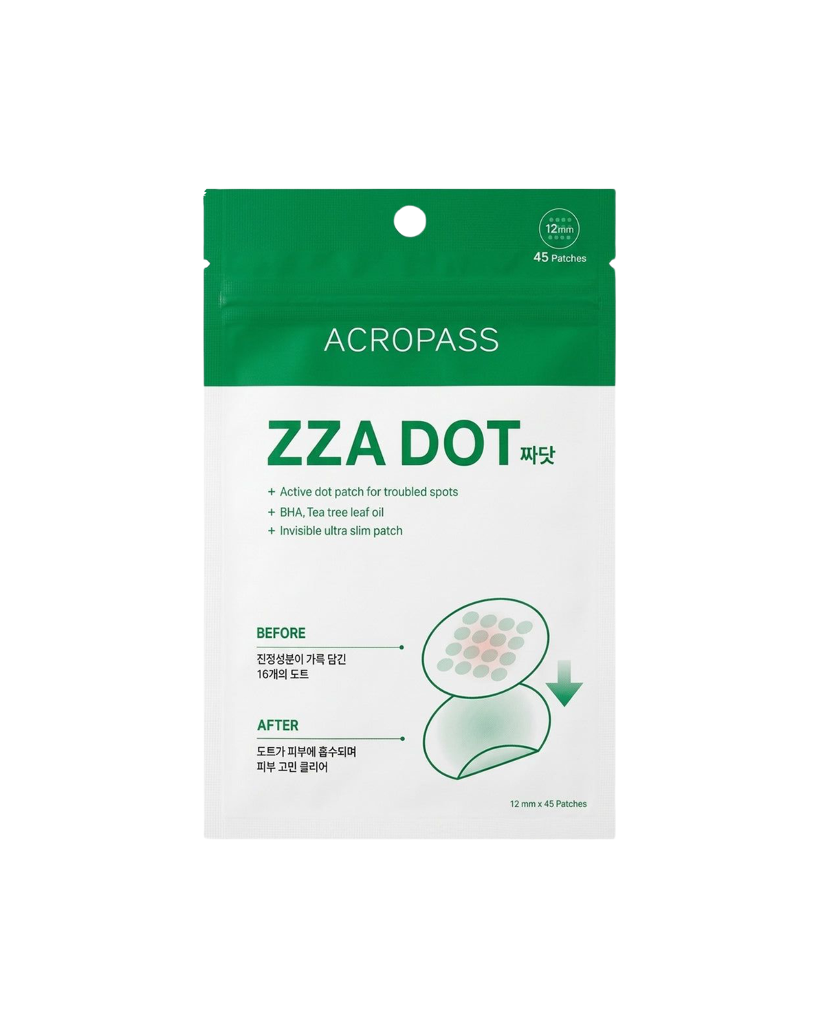 ACROPASS Zza Dot Kalmerende Acne Patch - 45 patches