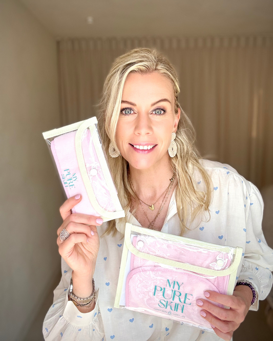 My Pure Skin Cleansing Towel + Haarband set Light Pink