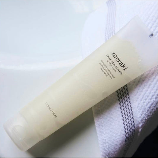 Meraki sugar oil body scrub
